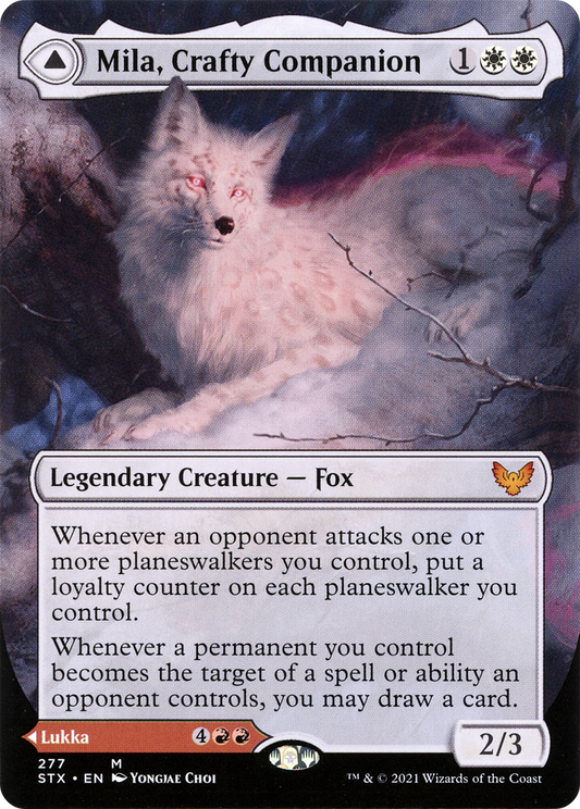 Mila, Crafty Companion (Borderless) (STX-277) - Strixhaven: School of Mages (Borderless) Foil
