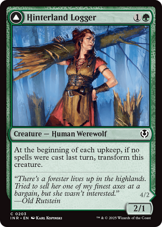 Hinterland Logger // Timber Shredder (INR-203) - Innistrad Remastered Foil