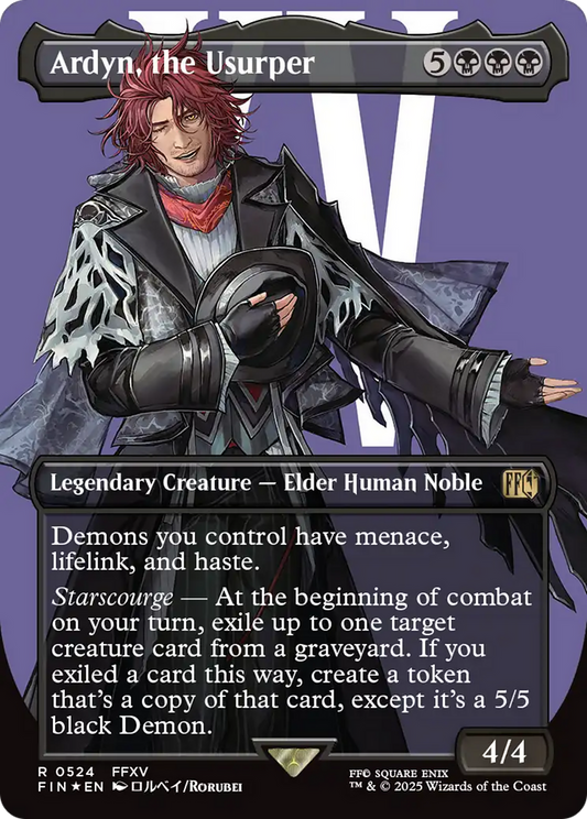 Ardyn, the Usurper (Borderless) (Surge Foil) (0524) (FIN-524) - FINAL FANTASY (Borderless) Foil