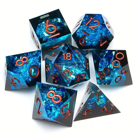 Blue  Depths DnD Dice Set