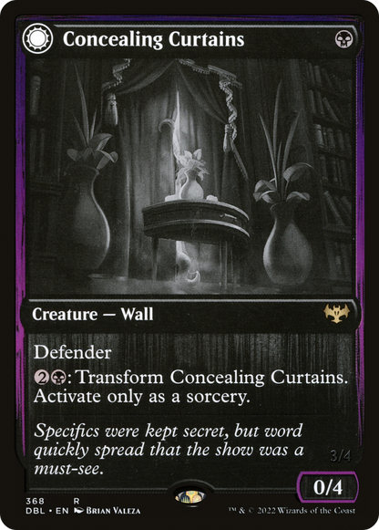 Concealing Curtains (DBL-368) - Innistrad: Double Feature: (Double Faced Transform)