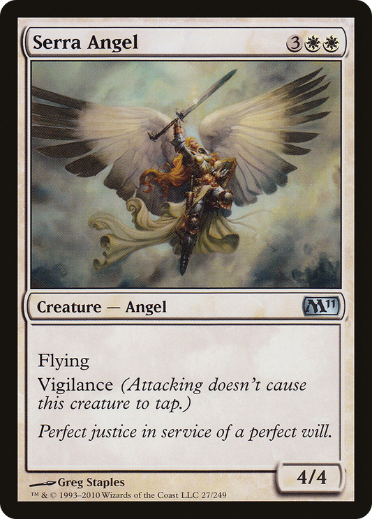 Serra Angel (M11-027) - Magic 2011 Foil