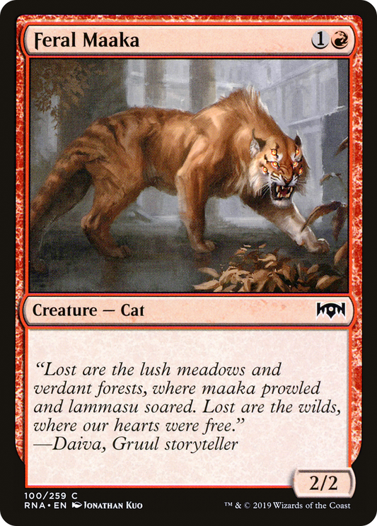 Feral Maaka (RNA-100) - Ravnica Allegiance Foil