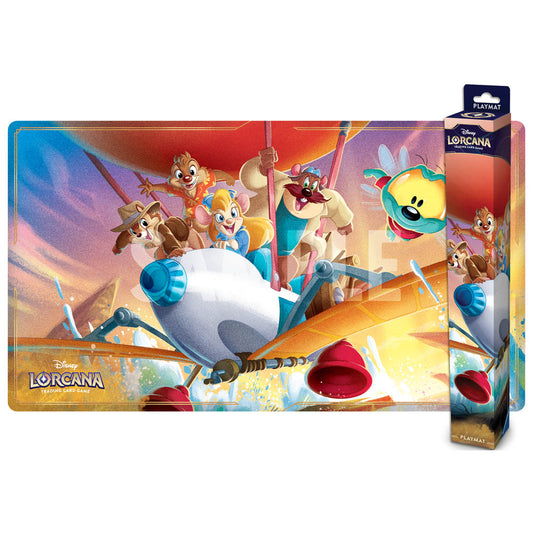 Disney Lorcana Set 8 : Reign of Jafar featuring Rescue Rangers Away Playmat