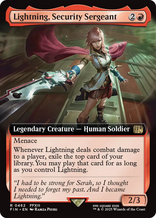 Lightning, Security Sergeant (FIN-462) - FINAL FANTASY: (Extended Art)