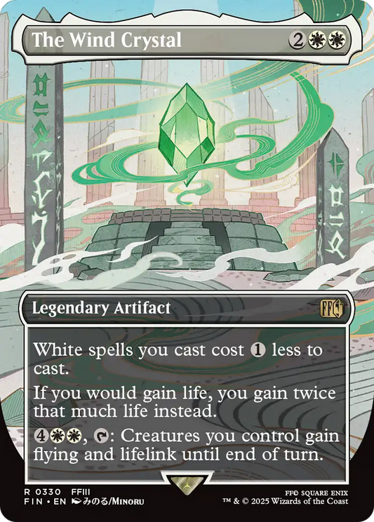 The Wind Crystal (FIN-330) - FINAL FANTASY (Borderless) Foil