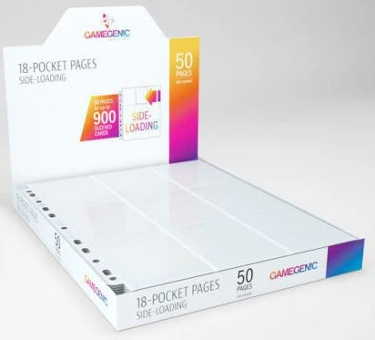 Gamegenic Sideloading 18 Pocket Pages Display White