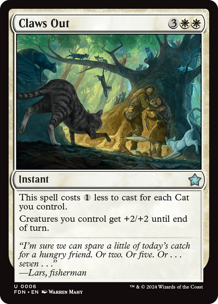 Claws Out (FDN-006) - Foundations Foil