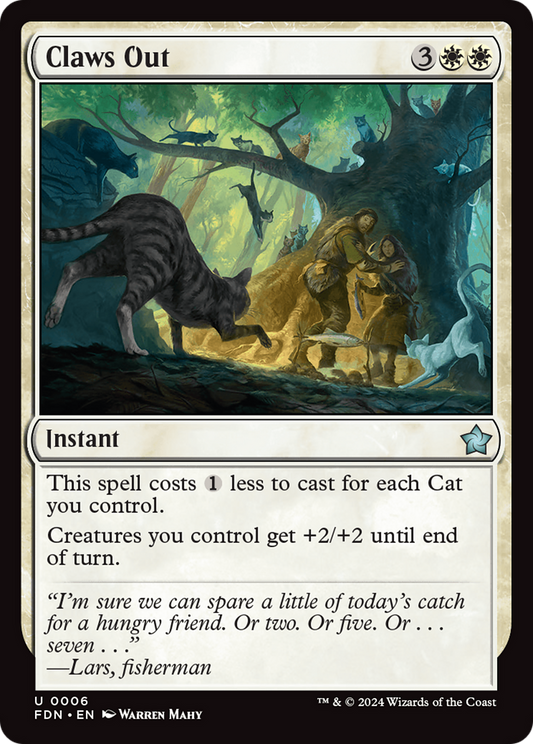 Claws Out (FDN-006) - Foundations Foil