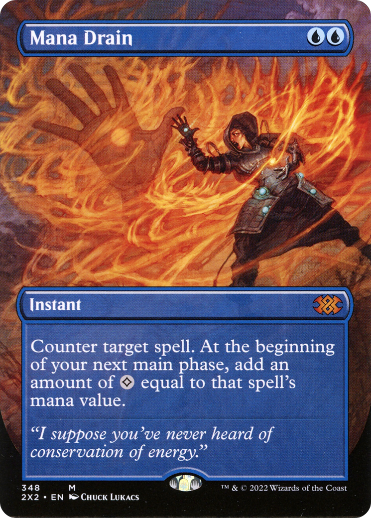 Mana Drain (Borderless) (2X2-348) - Double Masters 2022 (Borderless)