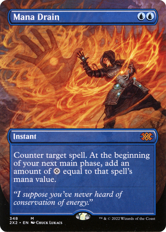 Mana Drain (Borderless) (2X2-348) - Double Masters 2022 (Borderless)