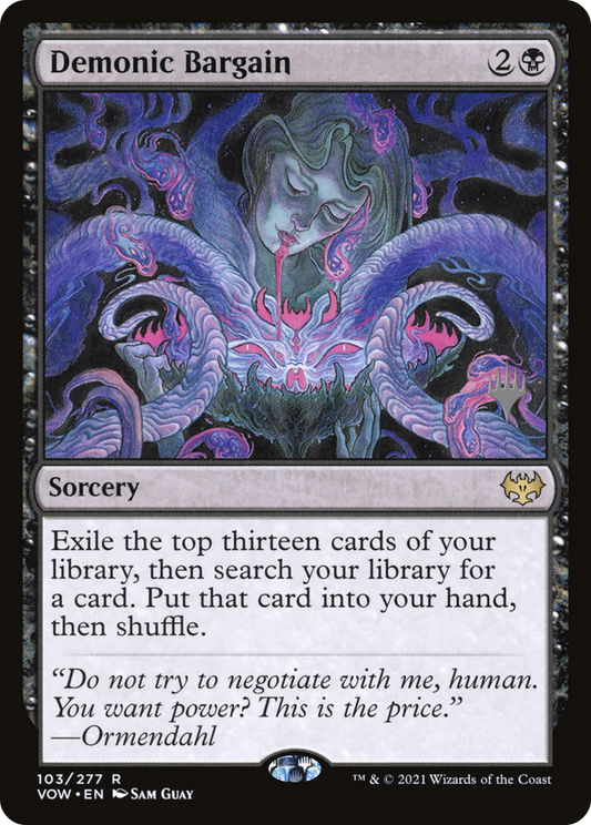 Demonic Bargain (PPDSK-103) - Innistrad: Crimson Vow Promos Foil