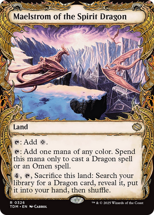 Maelstrom of the Spirit Dragon (TDM-326) - Tarkir: Dragonstorm: (Showcase) Foil