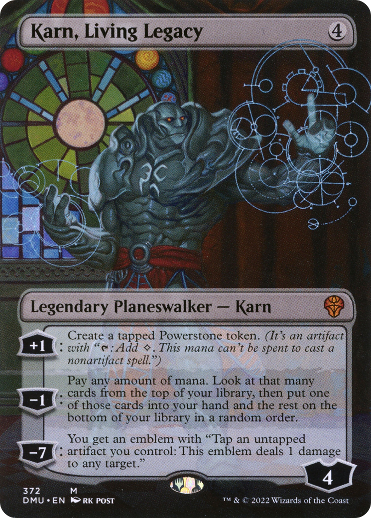 Karn, Living Legacy (Borderless) (DMU-372) - Dominaria United (Borderless) Foil