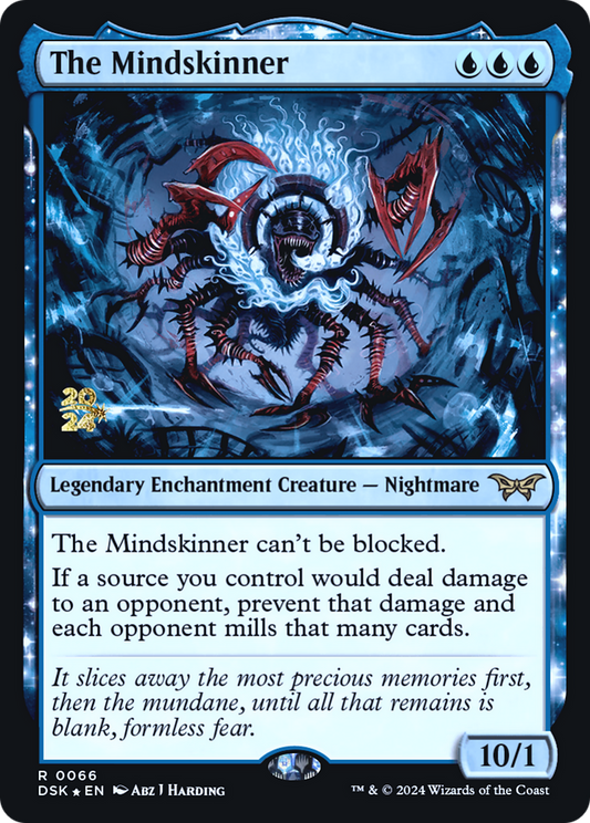 The Mindskinner (PRE-066) - Duskmourn: House of Horror Promos: (enchantment) Foil