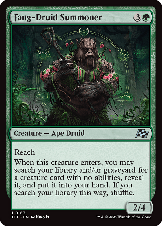 Fang-Druid Summoner (DFT-163) - Aetherdrift Foil