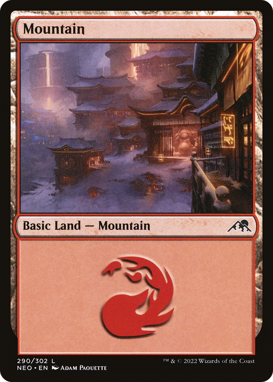 Mountain (290) (NEO-290) - Kamigawa: Neon Dynasty