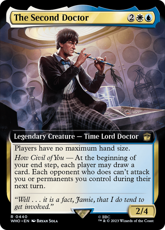 The Second Doctor (Extended Art) (WHO-440) - Doctor Who: (Extended Art) Foil