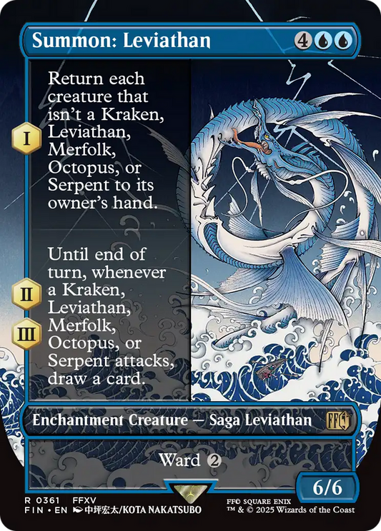 Summon: Leviathan (FIN-361) - FINAL FANTASY: (enchantment) (Borderless)