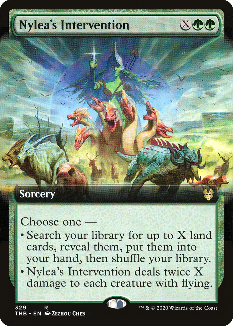 Nylea's Intervention (Extended Art) (THB-329) - Theros Beyond Death: (Extended Art) Foil