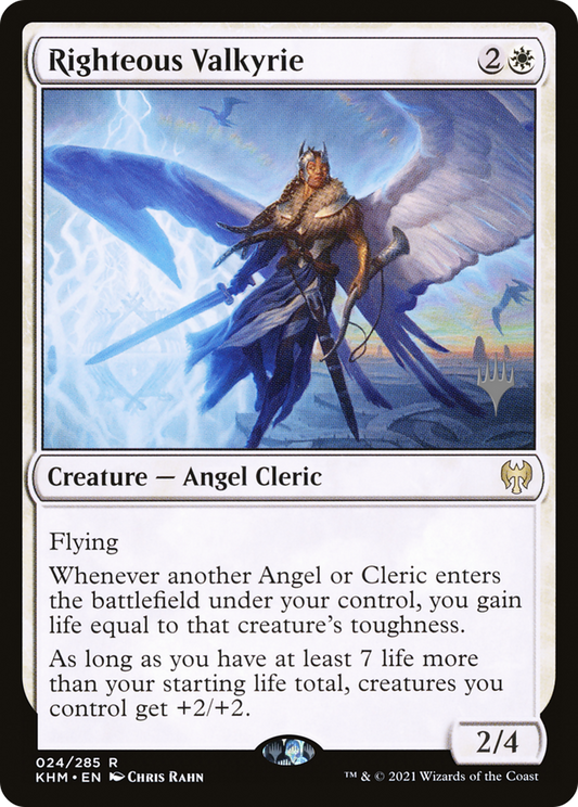 Righteous Valkyrie (PPKHM-024) - Kaldheim Promos Foil