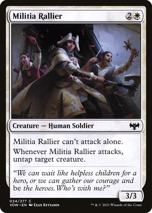Militia Rallier (VOW-024) - Innistrad: Crimson Vow Foil