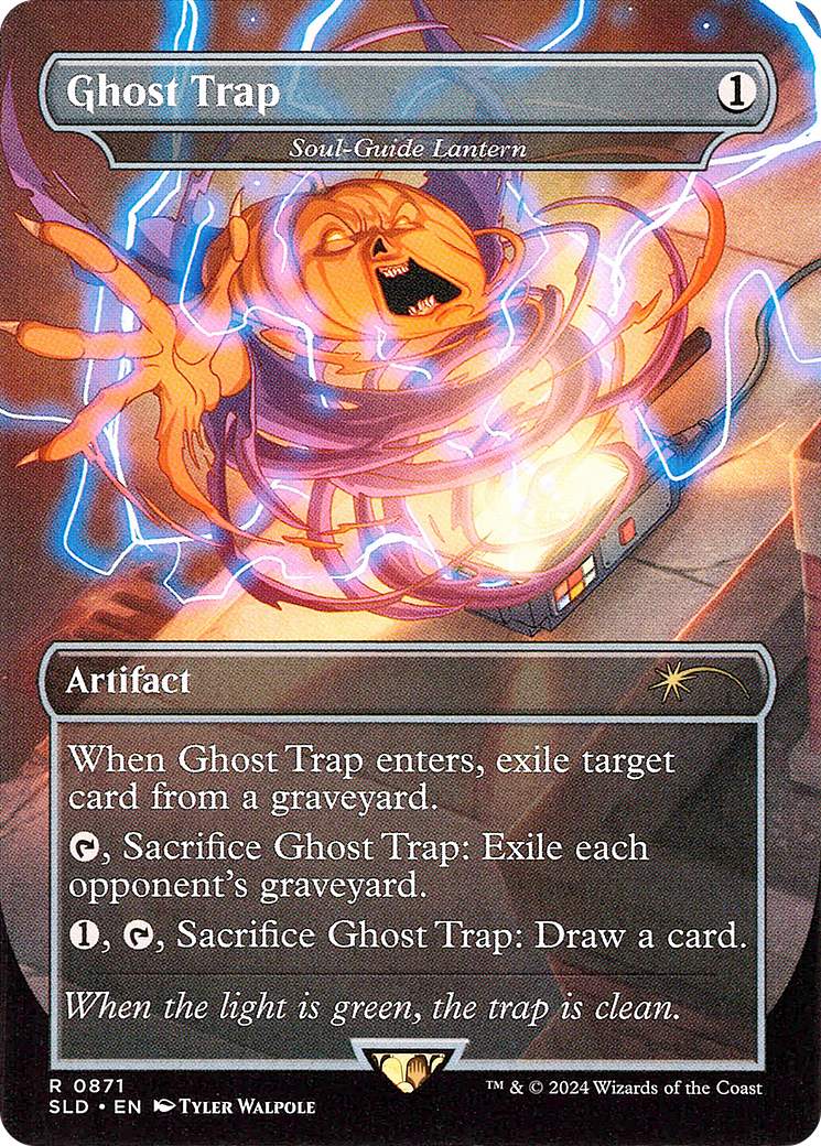 Soul-Guide Lantern (SLD-871) - Secret Lair Drop / Ghost Trap (Borderless) Foil