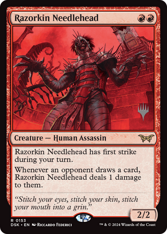 Razorkin Needlehead (PPDSK-153P) - Duskmourn: House of Horror Promos