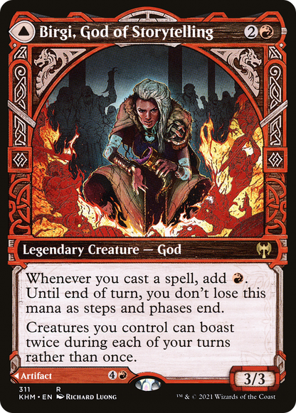 Birgi, God of Storytelling (Showcase) (KHM-311) - Kaldheim: (Showcase)