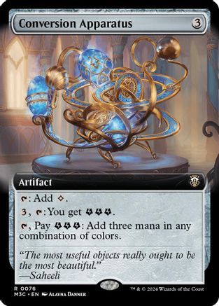 Conversion Apparatus (Extended Art) (Ripple Foil) (M3C-076) - Modern Horizons 3 Commander Foil