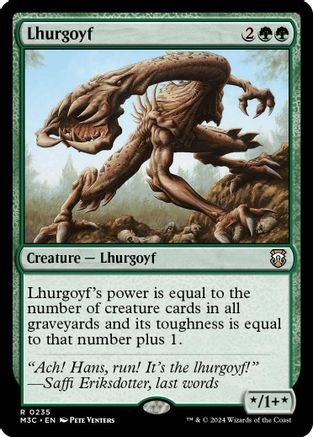 Lhurgoyf (Ripple Foil) (M3C-235) - Commander: Modern Horizons 3 Foil