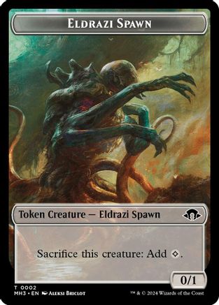 Eldrazi Spawn // Zombie Double-Sided Token (MH3-2 // 21) - Modern Horizons 3 Foil