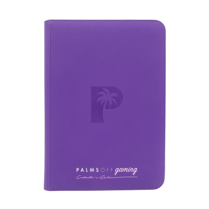 Palms Off Gaming Collector's Series TOP LOADER Zip Binder - CLEAR (216 Capacity)