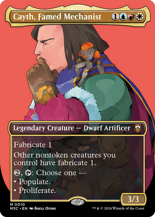 Cayth, Famed Mechanist (Borderless) (M3C-010) - Modern Horizons 3 Commander (Borderless) Foil