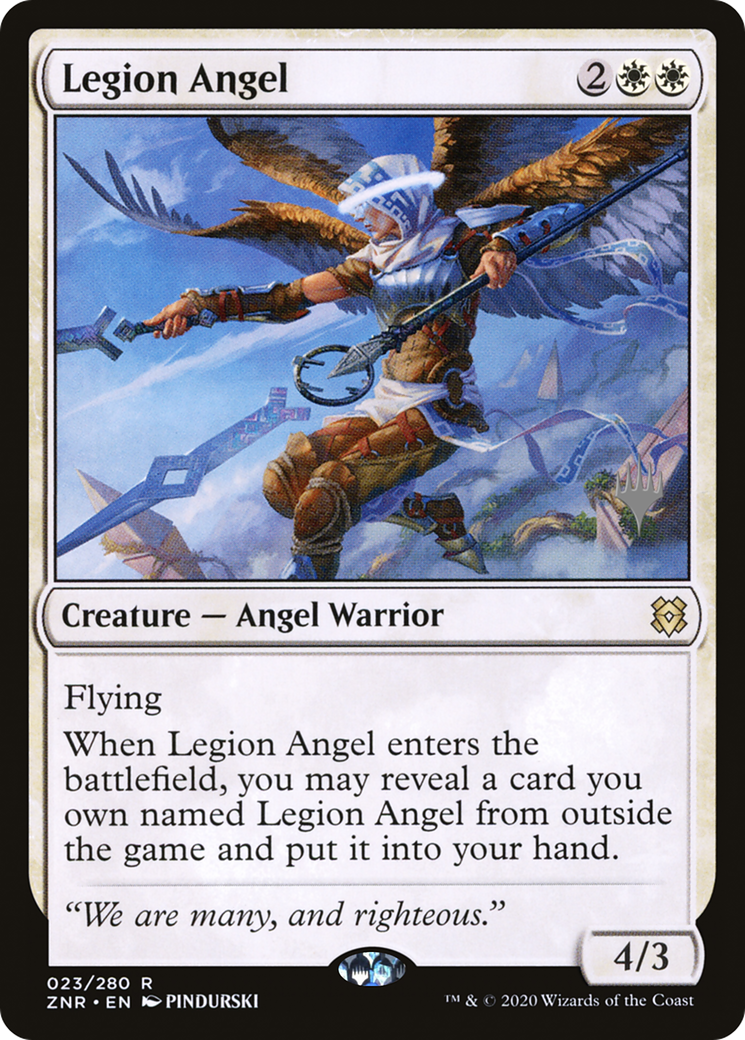 Legion Angel (PPZNR-23P) - Zendikar Rising Promos