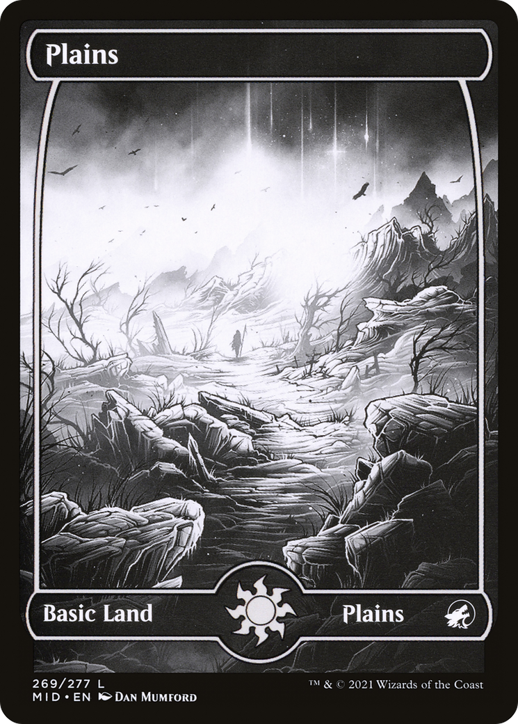 Plains (269) (MID-269) - Innistrad: Midnight Hunt: (Full Art, Showcase) Foil