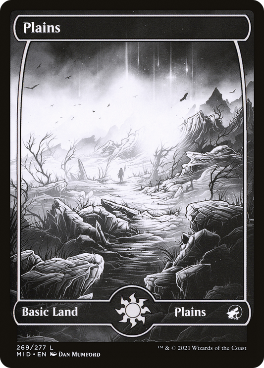 Plains (269) (MID-269) - Innistrad: Midnight Hunt: (Full Art, Showcase) Foil