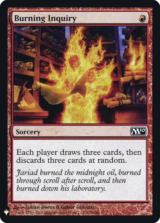 Burning Inquiry (LIST-128) - The List