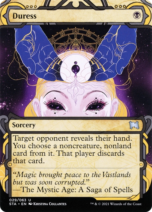 Duress (STA-029) - Strixhaven Mystical Archive: (Showcase) (Borderless) Foil