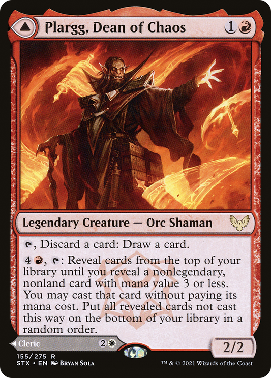 Plargg, Dean of Chaos (STX-155) - Strixhaven: School of Mages