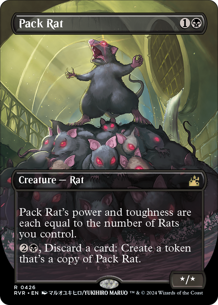 Pack Rat (Anime Borderless) (RVR-426) - Ravnica Remastered (Borderless)