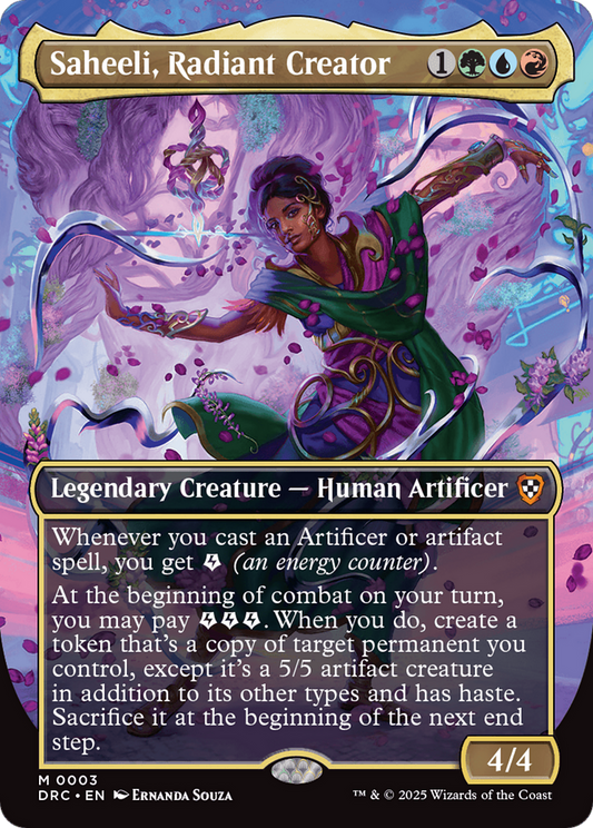 Saheeli, Radiant Creator (DRC-003) - Commander: Aetherdrift (Borderless)
