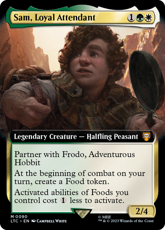 Sam, Loyal Attendant (Extended Art) (LTC-090) - Tales of Middle-earth Commander: (Extended Art) Foil