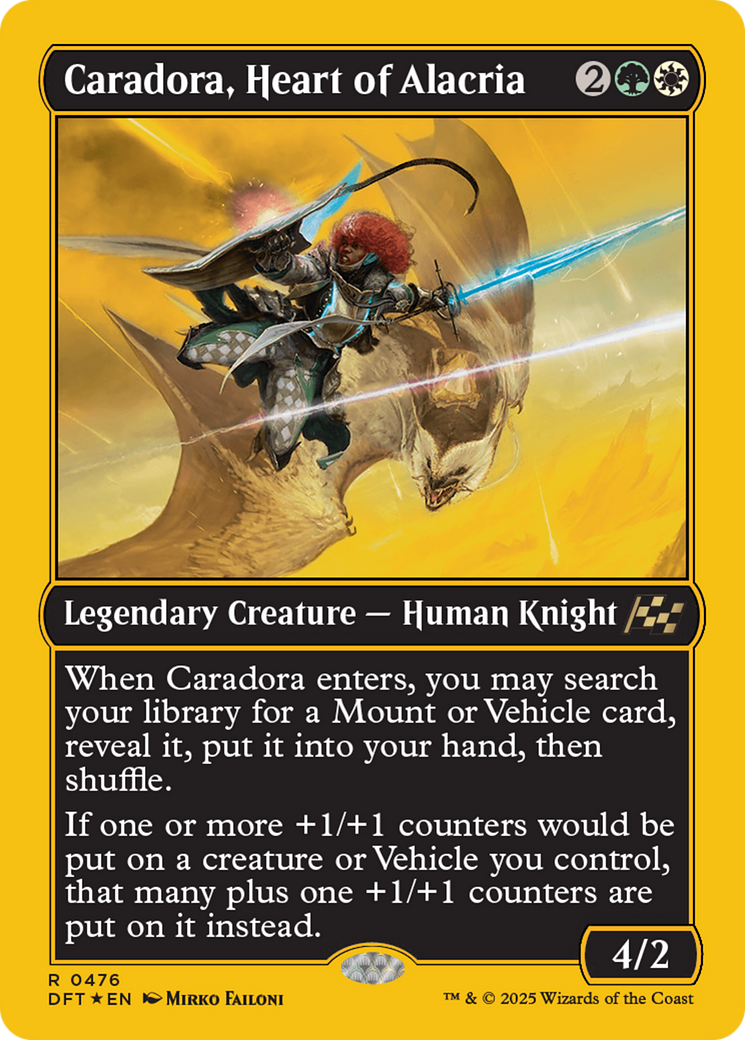 Caradora, Heart of Alacria (DFT-476) - Aetherdrift Foil