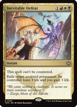 Inevitable Defeat (PPTDM-194) - Promo Pack: Tarkir: Dragonstorm
