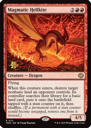 Magmatic Hellkite (PRE-111) - Prerelease Cards Foil