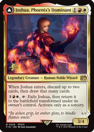 Joshua, Phoenix's Dominant // Phoenix, Warden of Fire (PRE-229) - Prerelease Cards Foil