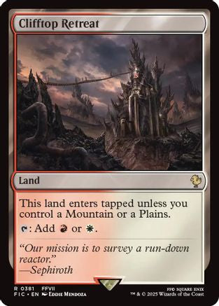 Clifftop Retreat (Surge Foil) (FIC-381) - Commander: FINAL FANTASY Foil