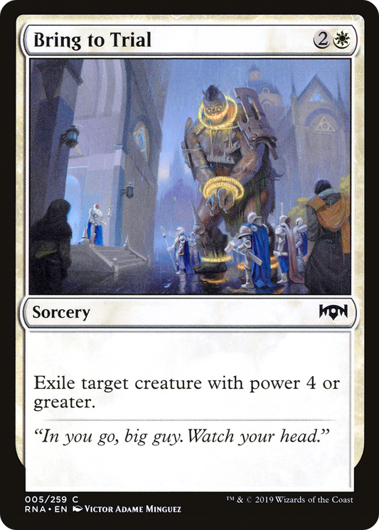 Bring to Trial (RNA-005) - Ravnica Allegiance Foil
