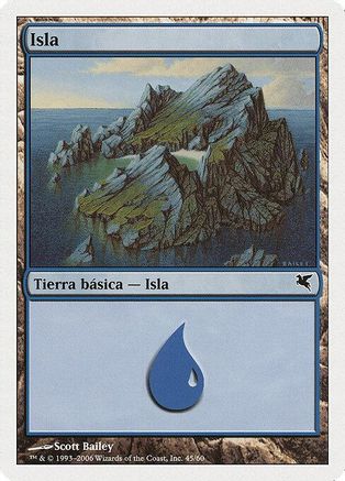 Island (Spanish) - "Isla" (H45) (PSAL-H45) - Magic Encyclopedia 2005 (Salvat/Hachette)